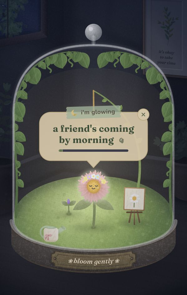 at night the jar glows, and Daisy says: a friend's coming by morning